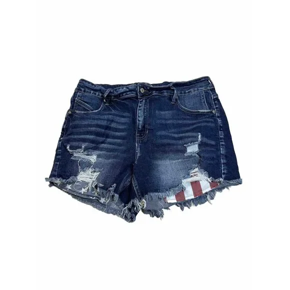 KanCan | Shorts | Kancan Womens Dark Wash Distressed